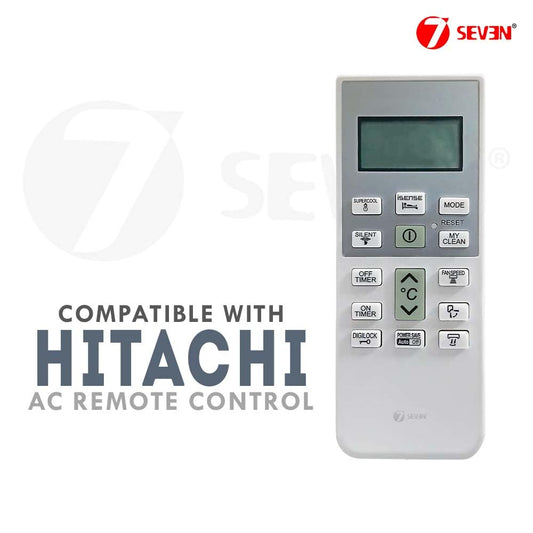 7SEVEN® Compatible with Hitachi Split Ac RSE/ESE/CSE-314HBD Model Original Remote of 168 Part Number Only Suitable with 1.2 Ton 3 Star Air Conditioner - Not Universal Hitachi Ac Remote
