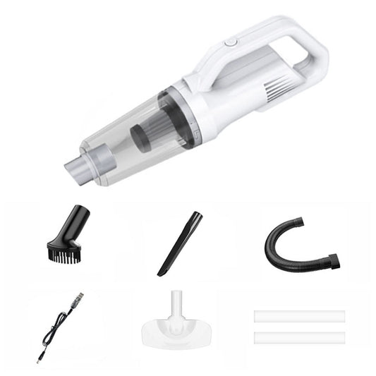 SYGA Car Vacuum Cleaner Car Portable Mini Vacuum Cleaner Home Handheld Wireless High Power Vacuum Cleaner Exclusive Model with Floor Brush 12000pa Suction 6000mAh Power + 5 Filter Elements