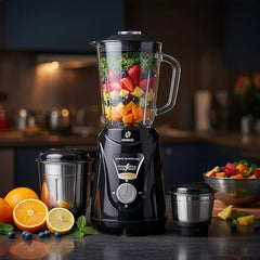Kinsco 550W Blender Mixer with 3 Jars, Black
