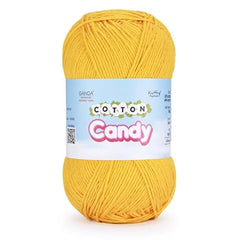 Ganga Acrowools Cotton Candy Yarn – Soft Premium Cotton Blend Wool for Knitting & Crochet | Lightweight, Smooth Texture, Pastel Shades, 100gm Ball (CCY006 -White)