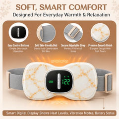 BRONTIX Period Cramp Relief Massager, Cordless Heating Pad