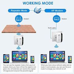 WiFi Extender, WiFi Extenders Signal Booster for Home Up to 5000 sq.ft and 50 Devices, WiFi Range Extender, Wireless Repeater, Long Range Amplifier with Ethernet Port, 1-Tap Setup, Alexa Compatible