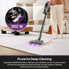 Eureka ReactiClean 200W Lightweight Cordless Stick Vacuum, NEC410BK | 5.5 lbs Lightweight, Detachable Battery, Up to 50-Min Runtime, Tangle-Resistant Brush, For Pet Hair, Hardwood, Carpet, Stairs