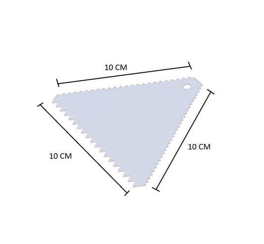 SYGA 3pcs/Set Cake Scraper Icing Smoother Cake Edge Side Decorating Tools Scraper Pastry Butter Dough (Colors May Vary)