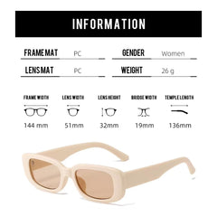 SYGA Women's Retro Small-Frame Square Sunglasses, Personalized Cross-Border Style Sunglasses (Black)