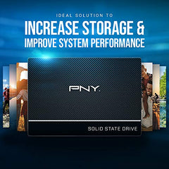 PNY CS900 500GB 2.5” SATA III Internal Solid State Drive (SSD) - (SSD7CS900-500-RB)
