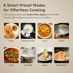 Prestige Atlas Neo 1200W Induction Cooktop (Black, Indian Menu Option)