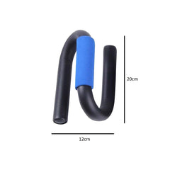 SYGA 1 Pair Push Up Bars Stand Press Pull with Antislip Foam Ergonomic Handles for Building Muscles Exercise Tool(Blue)