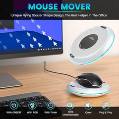 Cloudeck Mouse Jiggler Undetectable, USB Mover, Gaming Automatic Continuous Click Device, Plug & Play, Simulate Mouse Pointer Movement to Prevent PC Sleep