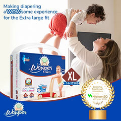 Wowper Easy Pants Baby Diaper | Medium Size Diapers | Diapers with Wetness Indicator | Upto 12 Hrs Absorption | 7-12 Kg | 34 Counts