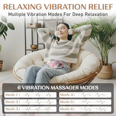 BRONTIX Period Cramp Relief Massager, Cordless Heating Pad