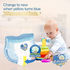 Wowper Easy Pants Baby Diaper | Medium Size Diapers | Diapers with Wetness Indicator | Upto 12 Hrs Absorption | 7-12 Kg | 34 Counts