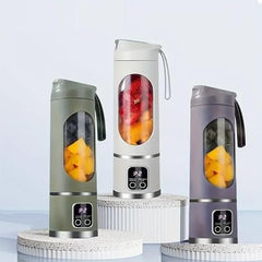 Portable Personal Blender Bottle – USB Rechargeable Smoothie Maker with Travel Lid, Powerful Mini Juicer for Fruits & Vegetables, BPA-Free, Easy Clean 1300 Mah Rechargeable Battery P1