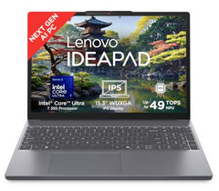 Lenovo IdeaPad Slim 3 Intel Core Ultra 7 355 Next-Gen AI PC (16GB RAM/512GB SSD/15.3" (38.86cm)/WUXGA IPS/Copilot+ PC/Windows 11/MSO 365 Basic+Office 2024/Backlit Keyboard/Grey/1.6Kg), 83UR009PIN