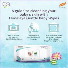 Himalaya Nature Touch Water Wipes for Baby's Sensitive Skin | 72NxPack of 3 | With Organic Coconut Oil | 99% Pure Water | 100% Plant-Based Biodegradable Wipes