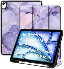 Robustrion Case Cover for iPad Air 11 inch Cover M4 / M3 / M2 / iPad Air 5th Generation Cover/iPad Air 4th Generation with [Pencil Holder] for iPad Air 11 inch M4 M3 M2 /Air 4 5 10.9" - Black