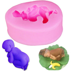 SYGA Baby Infant Silicone Cake Molds Cake Decorating Jelly Mold Fondant Chocolate Sugar Mould Handmade Soap Molds Baking Tools_Pack of 1
