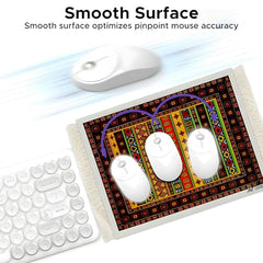 Ant Esports Lapi MousePad 260X210X3mm Anti-fray Stitching, Universal Shortcut Sheet Waterproof Surface & Non-Slip Rubber Base Stitched Edges Mouse Mat for Laptop,Compatible with Laser and Optical Mice