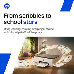 HP Smart Tank 580 All-in-One WiFi Colour Printer | 1 Extra Black Ink Bottle | 1+1 Year Extended Warranty on Registration| Up to 8000 Black & 6000 Colour Prints I Print,Scan & Copy for Office/Home