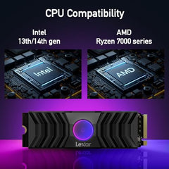 Lexar 8TB NM790 SSD PCIe Gen4 NVMe M.2 2280 Internal Solid State Drive, Up to 7000/6200 MB/s Read/Write, Compatible with PS5, for Gamers and Creators, Black (LNM790X008T-RNNNU)