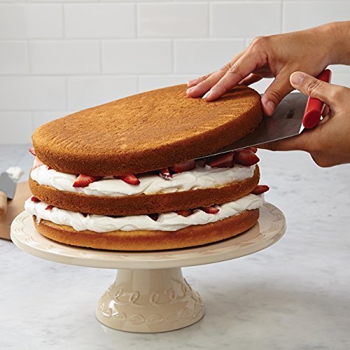 SYGA Cake Mover Stainless Steel Cake Lifter with Non-Slip Handle