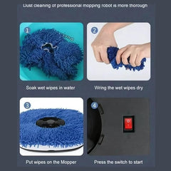 Drumstone 𝟏𝟓-𝐘𝐞𝐚𝐫 𝐖𝐚𝐫𝐫𝐚𝐧𝐭𝐲 Floor Mopping Intelligent Robot – 2-in-1 Mopping Robot with Water Tank & Mop Function – Ideal for Hard Floors, with Dry and Wet Drag – Perfect for Gifting