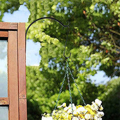 YourGift Steel 10 Pack Heavy Duty S Hooks Black S Shaped Hooks Hanging Hangers Hooks For Kitchen, Bathroom, Bedroom And Office: Pan, Pot, Coat, Bag, Plants(10 Pack/S Hook/Black/2.4 Inch)