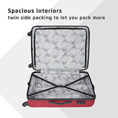 Safari Cabin Thorium Neo 8 Wheels Set of 2 (+ Medium) Trolley Bags, Hard Case Polycarbonate, 360º Spinner Wheeling Luggage for Men & Women, Travel Bag Suitcase, Dusk Green