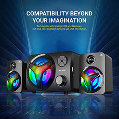 Ant Esports GS150 Computer Speakers, 2.0CH PC Speakers, in-line Volume Control, 6W USB Powered Stereo Desktop Speakers with 3.5mm AUX for PC/Laptop/Projector/Tablet/Cellphone