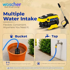 WOSCHER AquaWash 1800W Car Washer High Pressure Gun | 150 Bar Pressure Washer for Car, Bike & Home | Car Washing Pump Machine, 8 L/Min | 18 Months Warranty