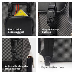 MOKOBARA Teriyaki 19 5L Laptop Backpack 15.6 Inch Canvas Daypack Black | Storage Secure Drawstring Premium Ergonomic Straps Luggage Sleeve For Men Women College Nylon Padded Durable Lightweight