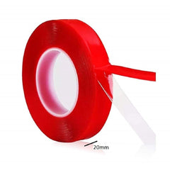 SYGA 10mm Red 3M Heat Resistant Acrylic Dual Adhesive Tape Roll,Clear Sticker for Car/Cell Phone Repair