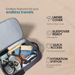 American Tourister Bowie The Outdoor Backpack In Teal - 35 Litre Capacity, 17" 5 Compartment Laptop Backpack Compartment, External Bottle Holder, And Shoe Compartment And, Green
