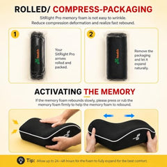 Grin Health Mini Back Support Cushion for Lumbar Support & Back Pain Relief, Backrest for Car Seat, Lower Back Cushion for Office Chair, Driving, Travel Backrest Pillow