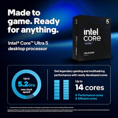 Intel ® Core Ultra 5 Processor 245K,LGA 1700 (24M Cache- up to 5.20 GHz)
