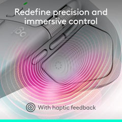 Logitech MX Master 4, Ergonomic Wireless Mouse with Advanced Performance Haptic Feedback, Ultra-Fast Scrolling, USB-C Charging, Bluetooth, Windows, MacOS - Graphite