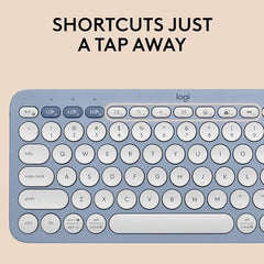Logitech Pebble 2 Combo, Wireless Keyboard and Mouse, Quiet and Portable, Customisable, Logi Bolt, Bluetooth, Easy-Switch for Windows, macOS, iPadOS, Chrome -
