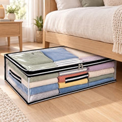 Storite Medium PVC Underbed Storage Bag with Handles Clear Window