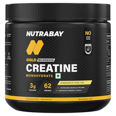 Nutrabay Pure Series Micronised Creatine Powder Monohydrate, Pre/Post Workout Bodybuilding, Crossfit Supplement, 250 g (Unflavoured)