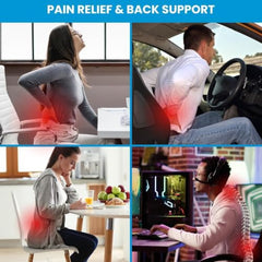 TEKCOOL Cotton Orthopedic Coccyx Cushion For Tailbone Pain Car SeatCushions For Chair Tailbone Pillow For Sitting SeatCushion For Car Driving Seat Sitting Pillow Coccyx Seat Cushion For Chair (Black)'