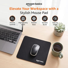 Amazon Basics Large Extended Computer Rectangular Mouse Pad, 16.7 x 35.7 inch, Black