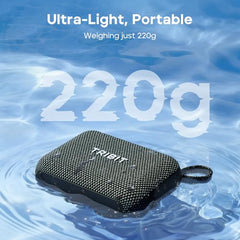 Tribit PocketGo Portable Bluetooth Speaker, 7W, IP68 Waterproof, 20H, Black