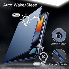 JETech 360° Rotating Case for iPad 9th/8th/7th Gen 10.2", Black