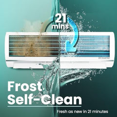Haier 1.5 Ton 5 Star Triple Inverter Split AC (4850 W, Copper, 7 in 1 Convertible, 4-Way Swing, Frost Self Clean, HD Filter, Cools at 60Â°C, 20 Mtr. Air Throw - HSU18K-PYSS5BN-INV, White)