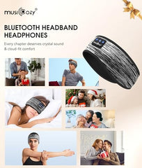 MUSICOZY Sleep Headphones Bluetooth Headband Headphones for Side Sleepers | Sleeping Headbands Wireless Sports Earphones Sweat Resistant Earbuds for Workout Running Cool Gadgets Unique Gifts for Women