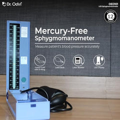 Dr. Odin OLS103 LCD Sphygmomanometer Manual Blood Pressure Monitor with Large Digital Display, Latex-Free Cuff, Accurate Readings, for Clinic & Home Use