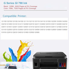 proffisy G Series GI 790 Ink Refill, 135 ML, 6000 Pages/Black- 2Pcs