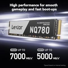 Lexar 8TB NM790 SSD PCIe Gen4 NVMe M.2 2280 Internal Solid State Drive, Up to 7000/6200 MB/s Read/Write, Compatible with PS5, for Gamers and Creators, Black (LNM790X008T-RNNNU)