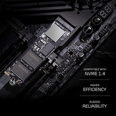 XPG ADATA GAMMIX S70 Blade M.2 NVME 1TB PCIe Gen4x4 2280 Internal Solid State Drive/SSD, Read/Write Speed Up to 7,400/6800 MB/s - (AGAMMIXS70B-1T-CS) Compatible with PC, Laptop and Play Station 5
