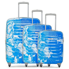 Skybags Trooper Set of 3 (S+M+L) Printed Hard Case Trolley Bags, Green
